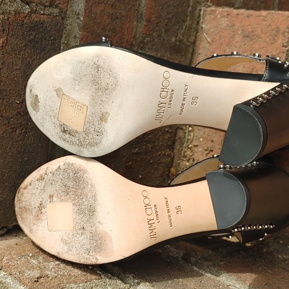 Jimmy Choo Veto 100 Studded Accent Sandal Size 6 (36) with COA (5609) - Picture 6 of 11